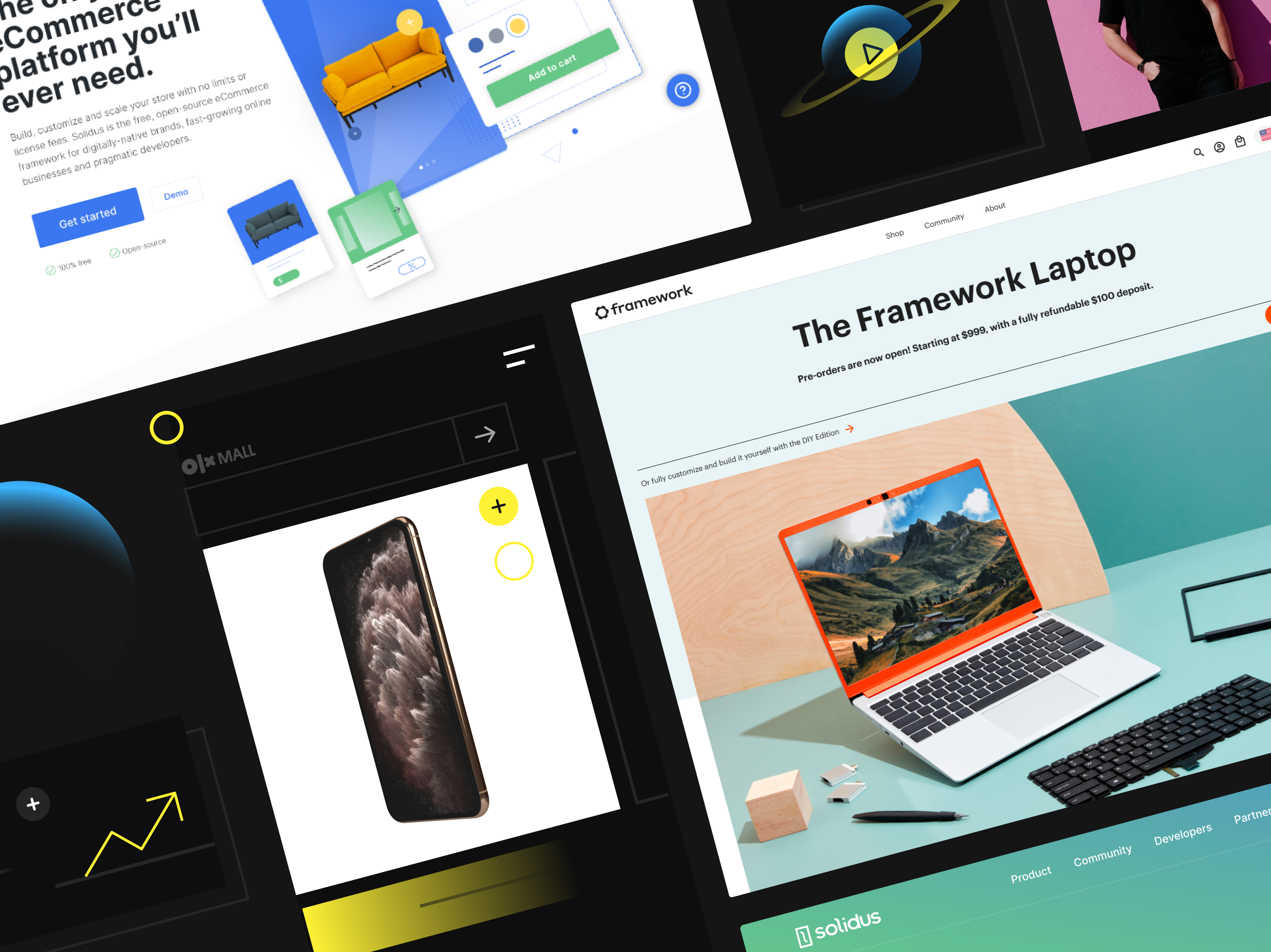 The social cover used on Dribbble.